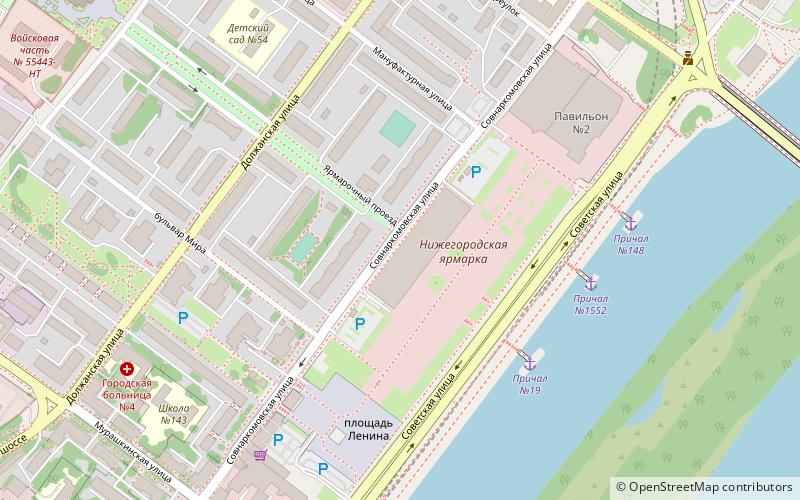 Nizhny Novgorod Fair location map