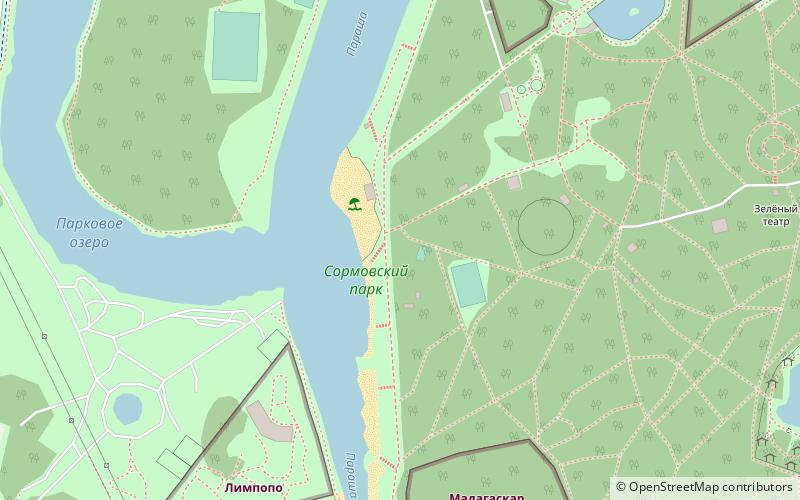 Sormovskij park location map
