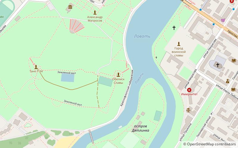 Obelisk Slavy location map