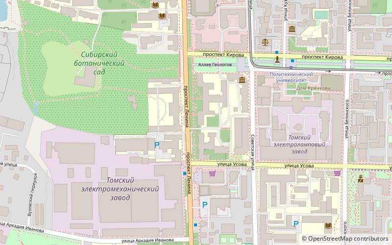 Tomsk Polytechnic University location map