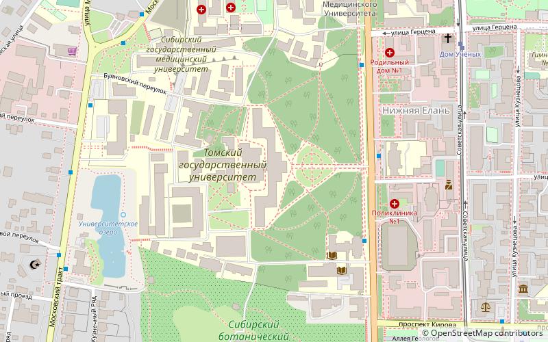 universite de tioumen tomsk location map