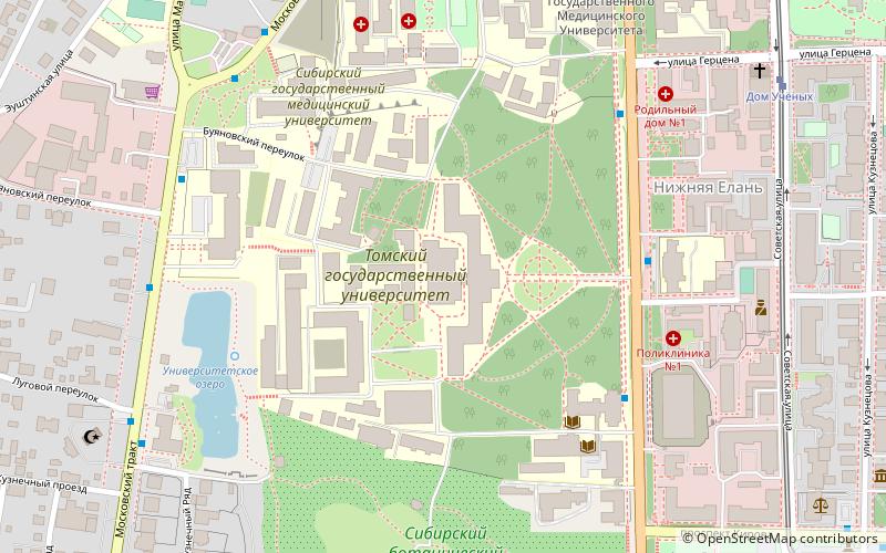 Universidad Estatal de Tomsk location map