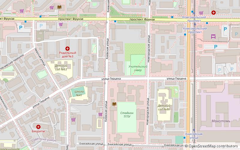 Staatliche Pädagogische Universität Tomsk location map