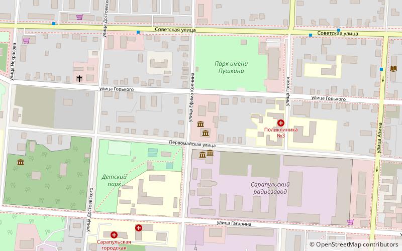 dom muzej akademika n v melnikova sarapul location map