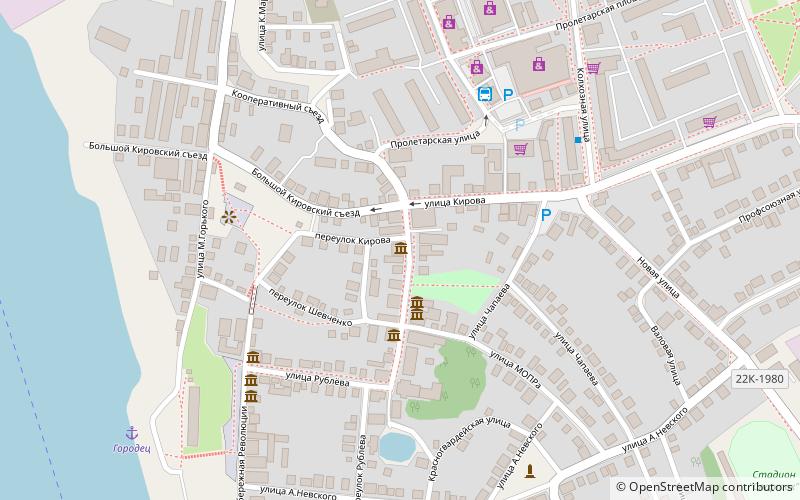 muzej pranika gorodets location map