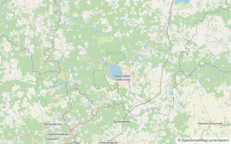 Pleschtschejewo-See location map