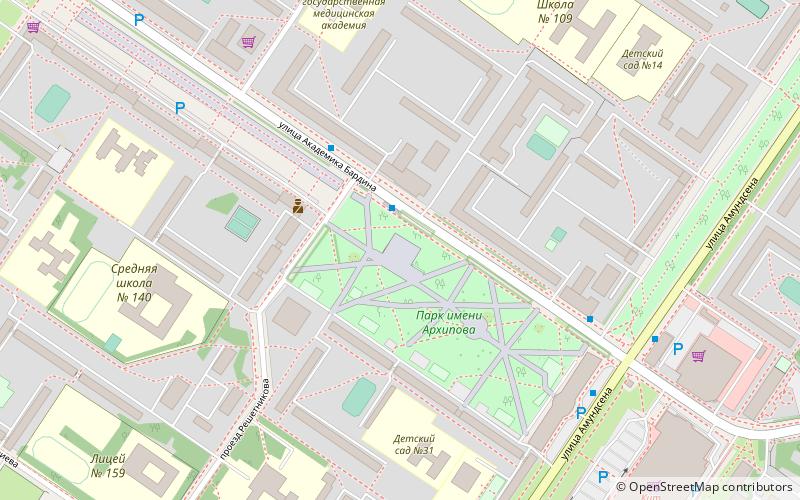 detskij gorod jekaterynburg location map