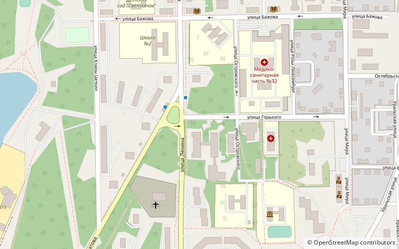 ural technological college zaretchny location map