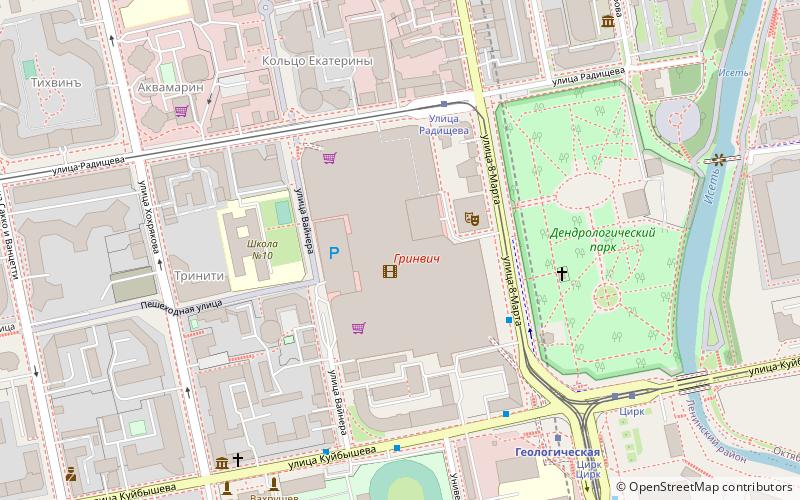 greenwich yekaterinburg location map