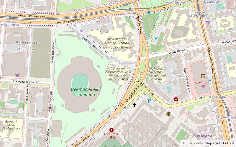 Ural State Medical University location map