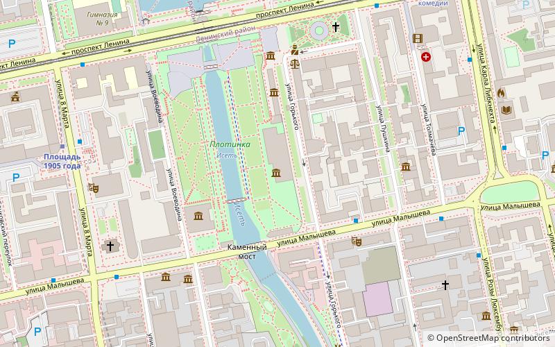 muzej arhitektury i dizajna ugaha yekaterinburg location map