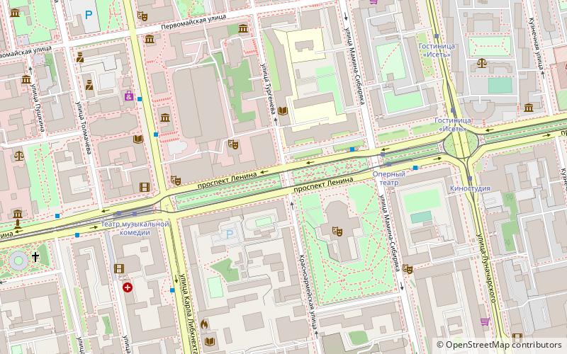 Lenina Avenue location map