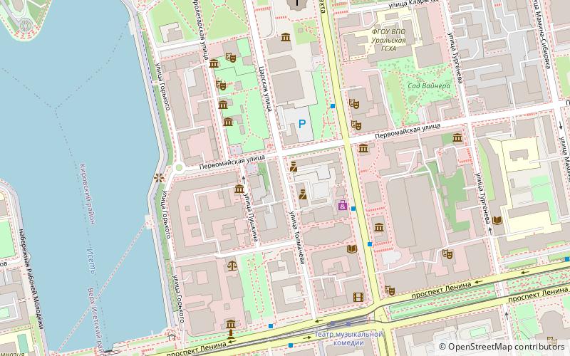 nevyansk icon museum yekaterinburg location map