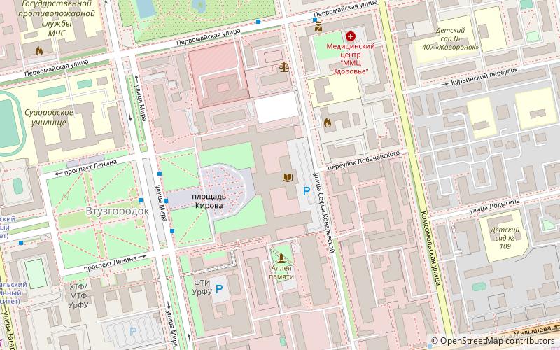 Universidad Estatal Técnica de los Urales location map