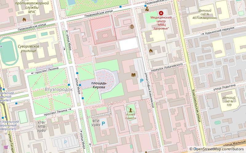 Ural Federal University location map