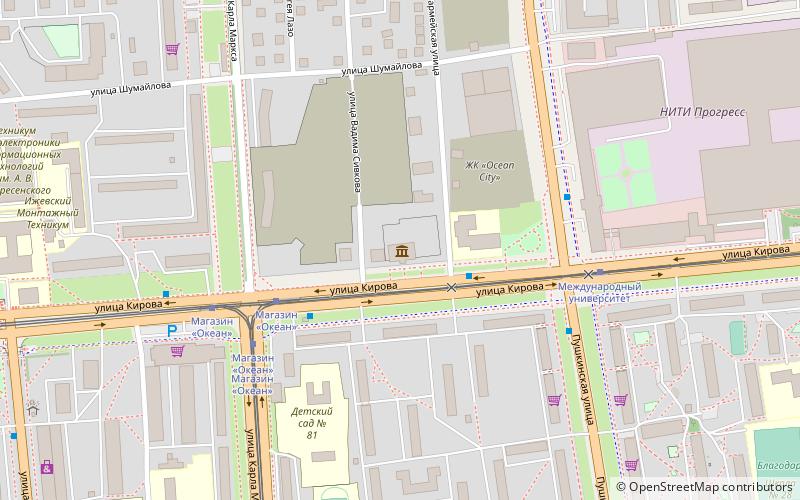Udmurtskij respublikanskij muzej izobrazitelnyh iskusstv location map