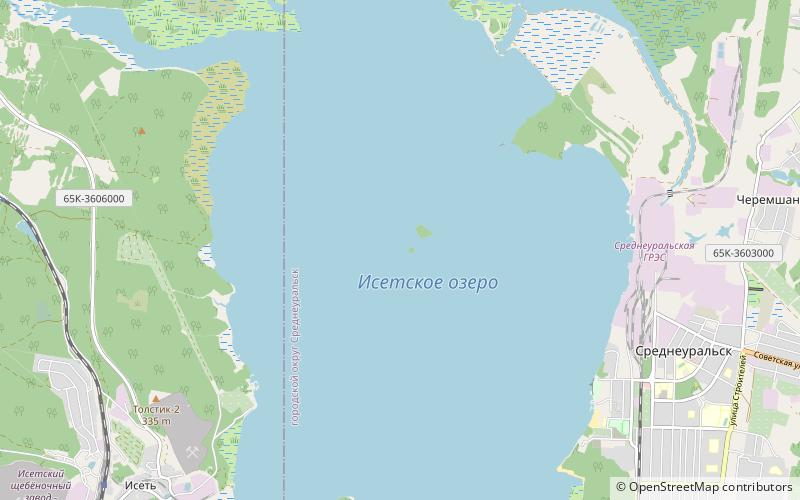 Lake Iset location map
