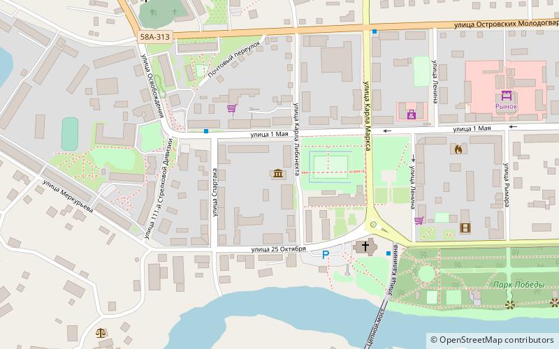 ostrovskij kraevedceskij muzej location map