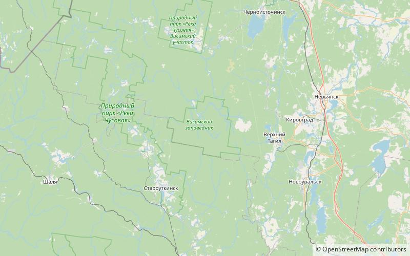 Wissimski Sapowednik location map