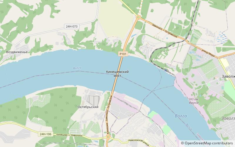 Kineshma Bridge location map