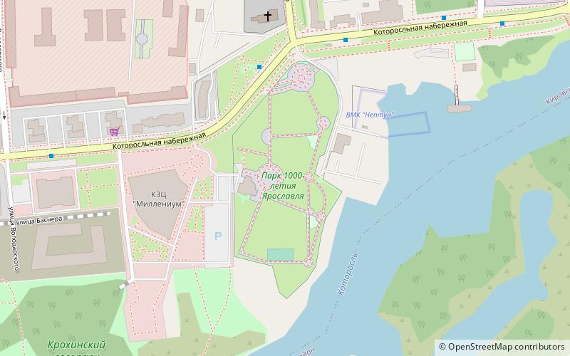 Park 1000-letia Aroslavla location map