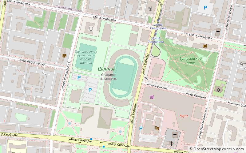 Shinnik Stadium location map