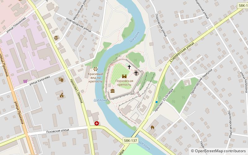 Porhovskaa krepost location map
