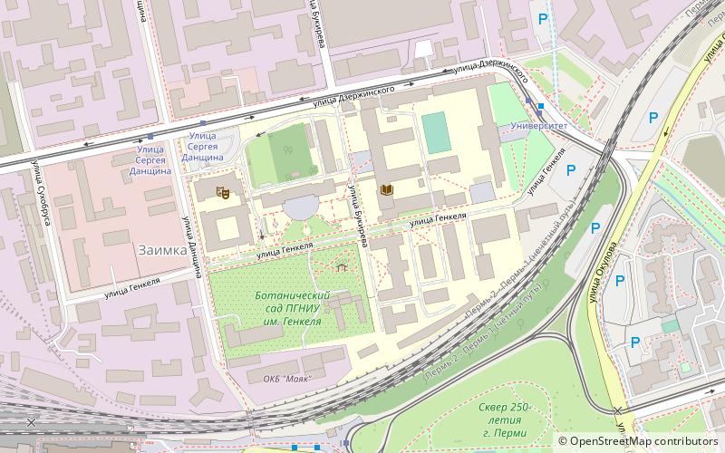Universidad Estatal de Perm location map