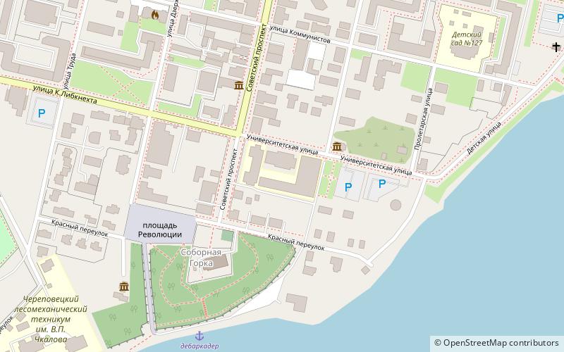 cherepovets state university czerepowiec location map