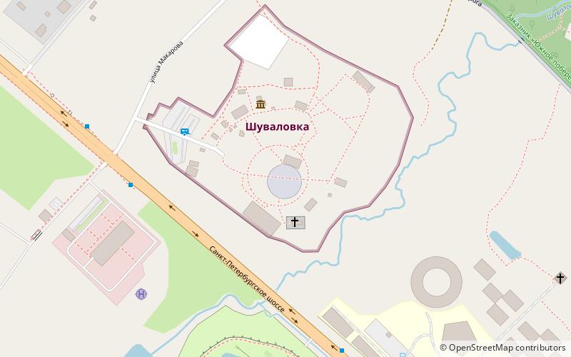russian village shuvalovka saint petersburg location map