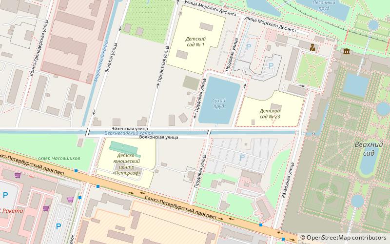 Peterhof Grand Palace location map