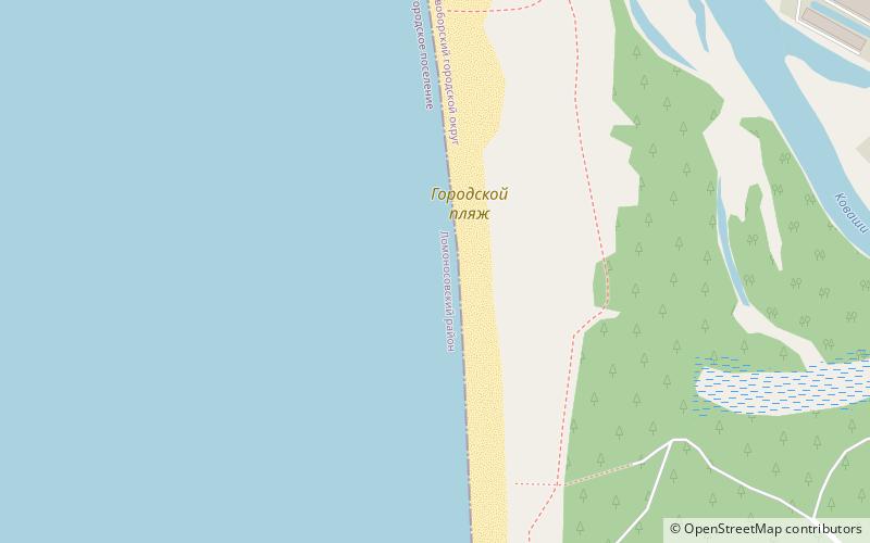 city beach sosnovy bor location map
