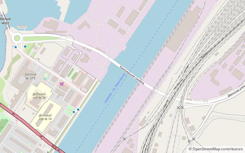 kanonersky tunnel sankt petersburg location map