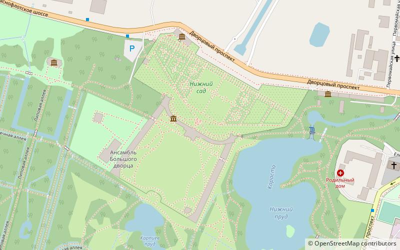 grand menschikov palace saint petersburg location map