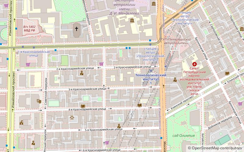 Saint-Petersburg State University of Architecture and Civil Engineering location map