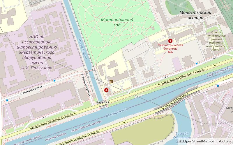 Saint Petersburg Theological Academy location map