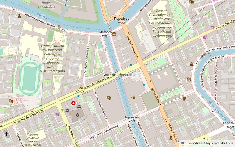 Pont des Décabristes location map