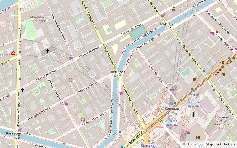 Demidov Bridge location map
