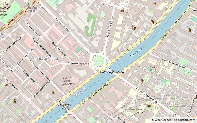 Lomonosov Bridge location map