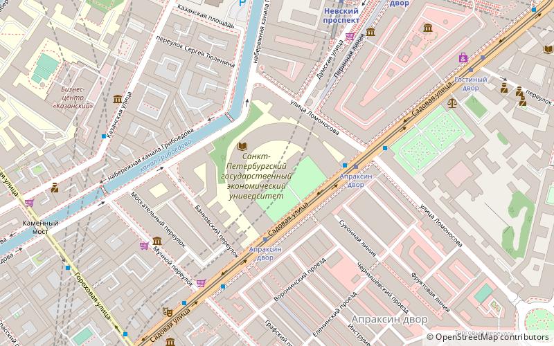 Saint Petersburg State University of Economics and Finance location map