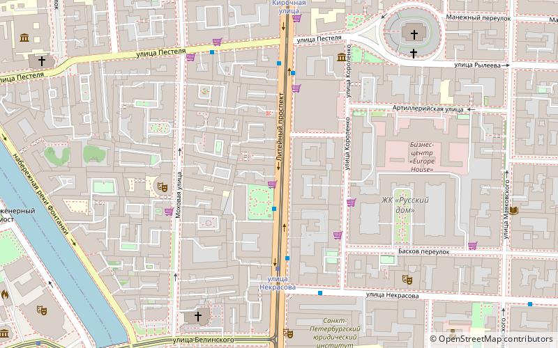 Liteyny Avenue location map