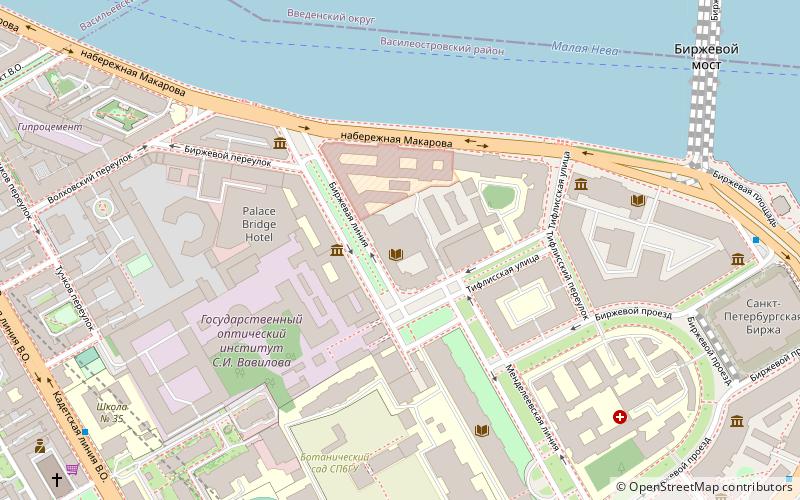 Library of the Russian Academy of Sciences location map