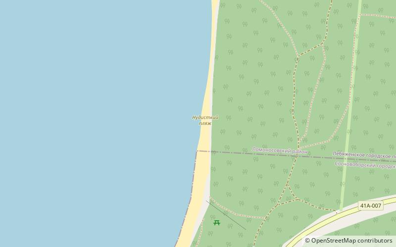 nudistkij plaz location map