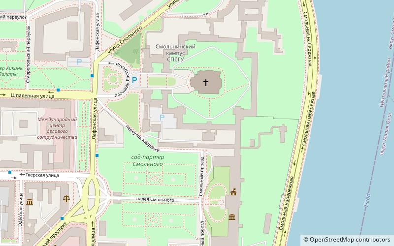 Smolny location map