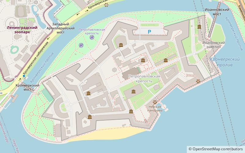 Musée d'État d'histoire de Saint-Pétersbourg location map