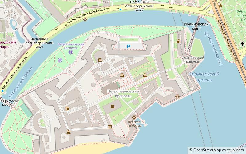 Mausolée grand-ducal de Saint-Pétersbourg location map