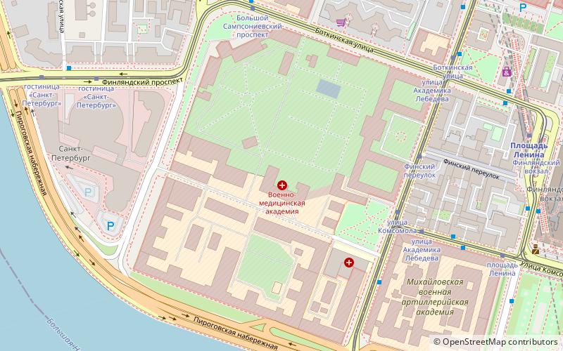 S. M. Kirov Military Medical Academy location map