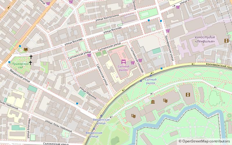 Université d'État en technologie de l'information, mécanique et optique de Saint-Pétersbourg ITMO location map