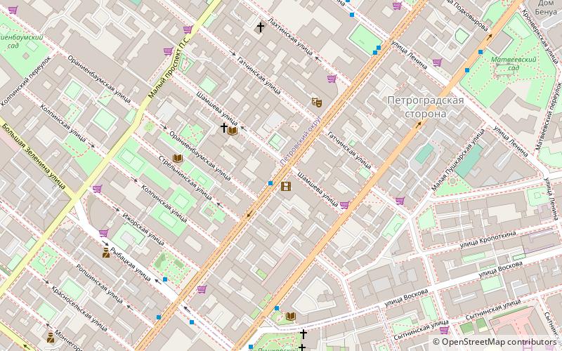 Petrograder Insel location map