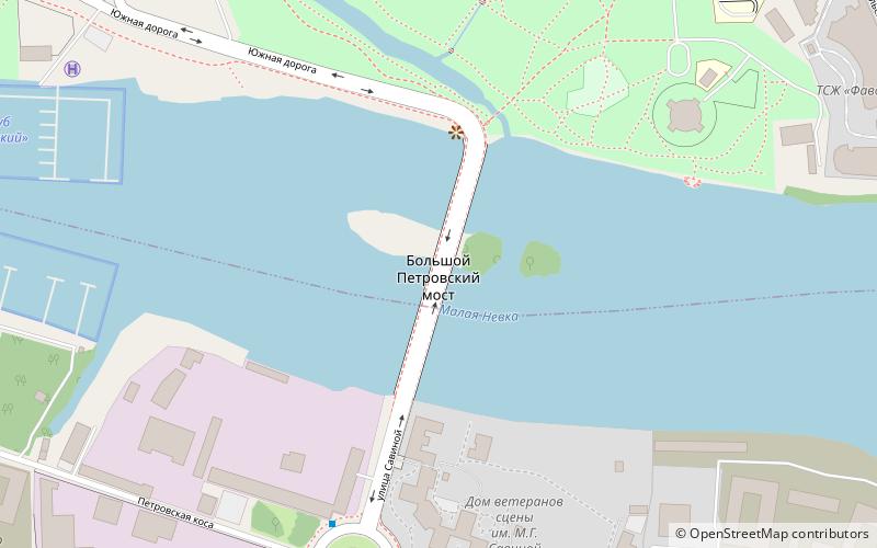 Bolshoy Petrovsky Bridge location map